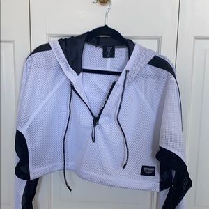 LF BRAND Cropped Jersey Half Zip